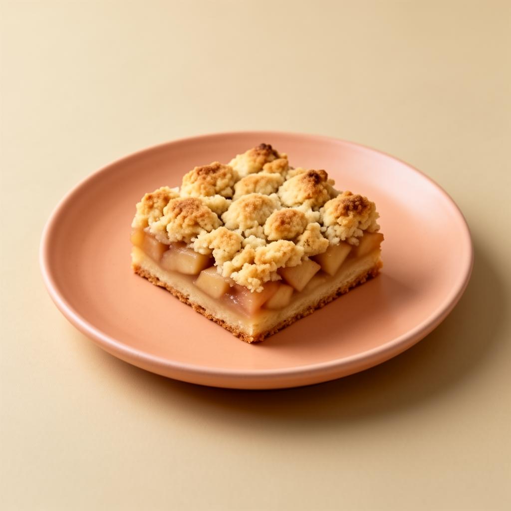 Crumble square aux pommes