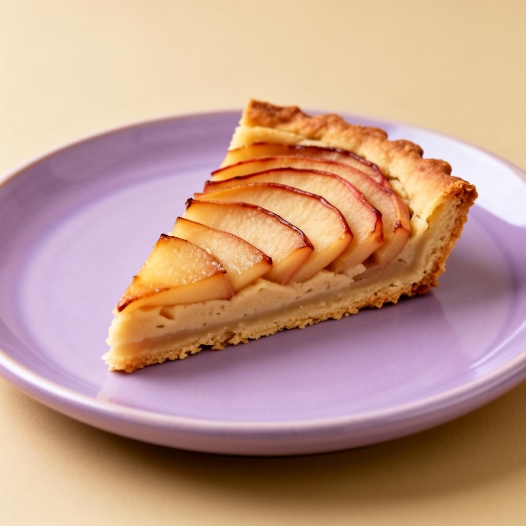 Tarte aux pommes et frangipane